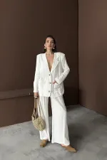 Toptan Beyaz Oversize Müslin Takım