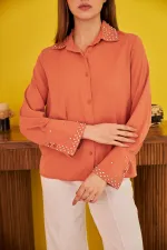 Chemise Jessica Stone à poignets larges en gros