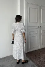 Robe Gipel blanche à dos et taille en gros