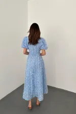 Wholesale Baby Blue Rose Dress