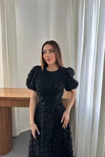 Wholesale Black Rose Dress