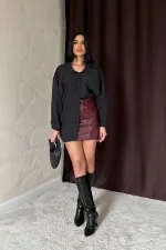 Chemise décontractée noire en gros