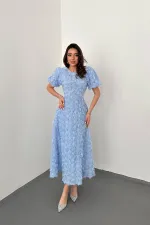 Wholesale Baby Blue Rose Dress