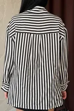 Toptan Siyah Çizgili Gömlek