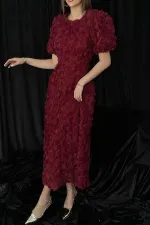 Robe rose bordeaux en gros