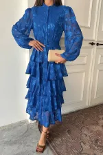 Robe superposée à rayures Saxe Walloon en gros