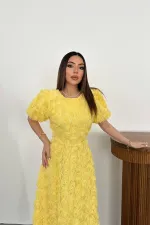 Robe rose jaune en gros