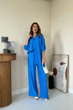 Wholesale Saks Alice Shirt and Loose Cut Trouser Set