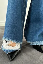 Jeans bleus Palazzo Laser en gros