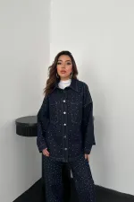 Ensemble chemise et pantalon en denim Blue Stone en gros