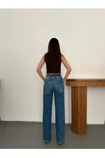 Toptan Lacivert Comfy Jeans Pantolon