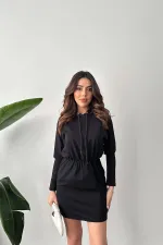 Toptan Siyah Sweatshirt Spor Elbise