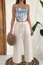 Wholesale Beige Linen Trousers