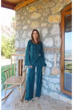 Toptan Zümrüt Toka Detaylı Pilise Takım