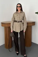 Toptan Vizon Gabardin Gömlek