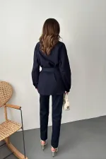 Toptan Lacivert Gabardin Takım