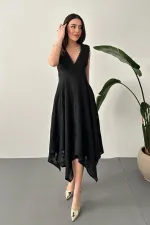 Robes noires brodées en gros