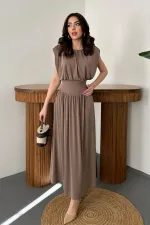 Combinaison-robe camel en gros