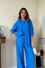 Wholesale Saks Alice Shirt and Loose Cut Trouser Set