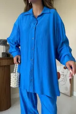 Wholesale Saks Alice Shirt and Loose Cut Trouser Set