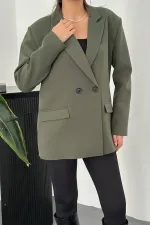 Veste blazer kaki en gros