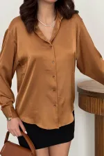 Chemise en satin de vison en gros
