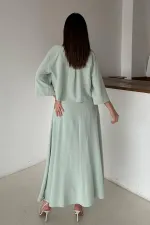 Toptan Mint Askılı Elbise Ve Gömlek