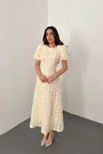 Wholesale Beige Rose Dress