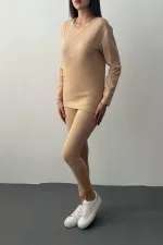 Toptan Bej Çift Taraflı Termal Takım