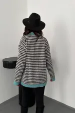 Cardigan pied-de-poule garni Black Atlas en gros