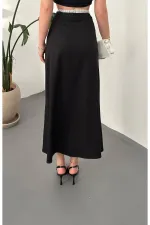 Jupe noire à taille élastique en gros