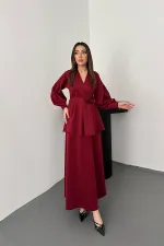 Costume détaillé bordeaux rose en gros