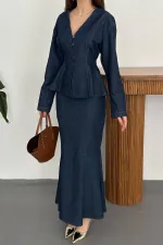 Ensemble bleu brut en gros