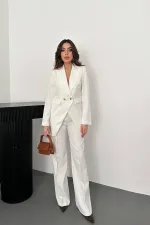 Ensemble veste et pantalon Atlas écru en gros