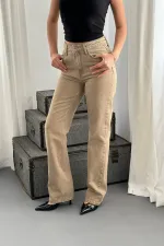 Jeans Straightmania en vison en gros