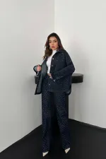 Ensemble chemise et pantalon en denim Blue Stone en gros