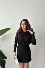 Toptan Siyah Sweatshirt Spor Elbise