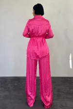 Wholesale Pink Jacquard Piping Set