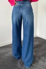 Jeans bleus Palazzo Laser en gros