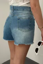 Short en jean bleu d'été en gros