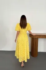 Robe rose jaune en gros