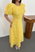 Robe rose jaune en gros