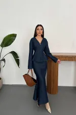 Ensemble bleu brut en gros