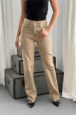 Jeans Straightmania en vison en gros