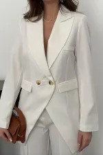 Ensemble veste et pantalon Atlas écru en gros