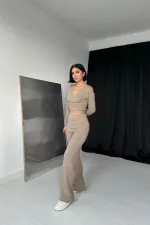 Toptan Bej Triko Takım