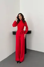 Combinaison en dentelle rouge en gros