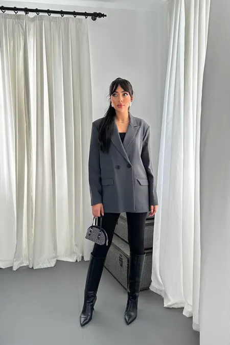 Veste blazer fumée en gros