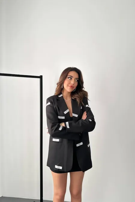 Veste détaillée Black Label en gros