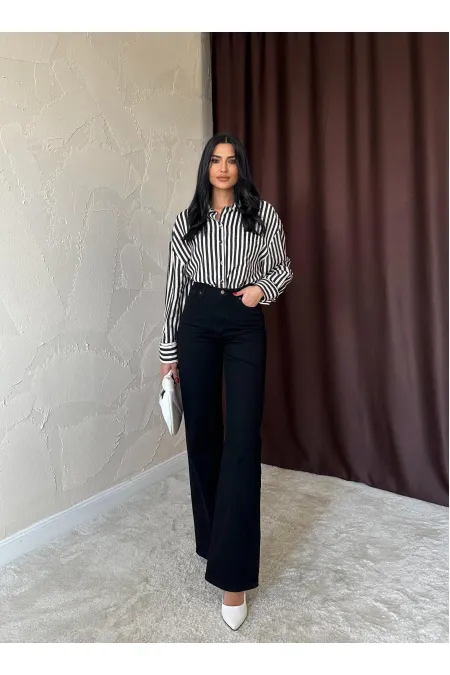 Wholesale Black Comfy Jeans